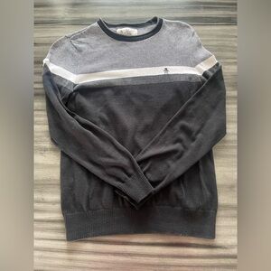 Original Penguin Black and Gray Crewneck Sweater
